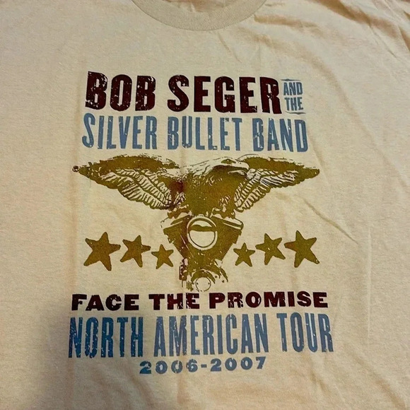 2006-2007 Bob Seger & the silver bullet band concert tour shirt 2XL short sleeve - Picture 2 of 7